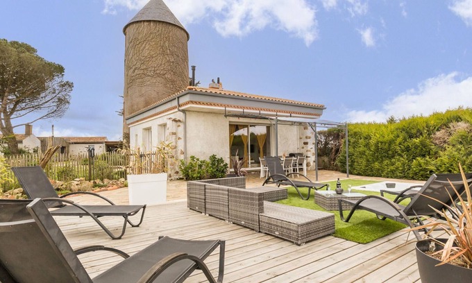 Monnieres Cabaña | Molino del siglo XVIII, 3 hab, jardín, wifi en Monnières