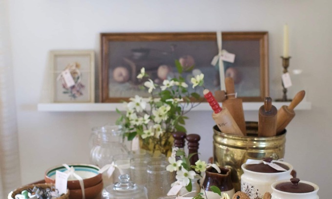 Winston - Salem Cabaña | 1930’s Guest Cottage and Vintage Shop with 1/2 Bath and Full Bed