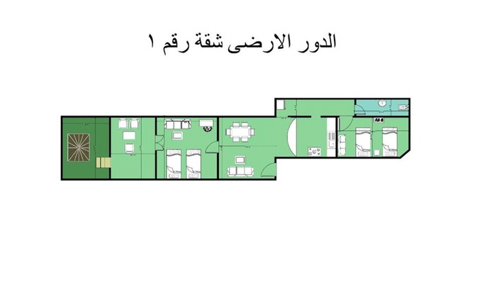 Marina El Alamein Apartamento | 1or2 Ground Chalets 2 Bedrooms villa114 Green Beach