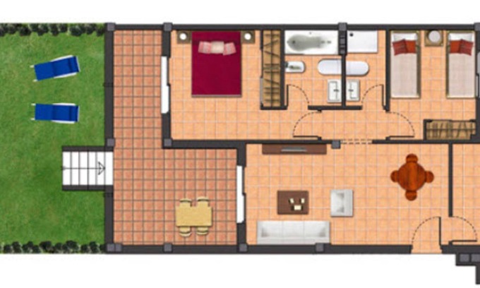 La Línea de la Concepción Casa | Apartamento 2 dormitorios con jardín bloque 1 (Apartamento 1)