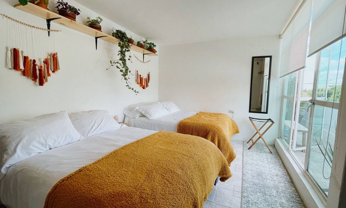 Cholula Apartamento | 2 BD condo with balcony to enjoy the nice weather and the views to the pyramid