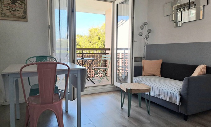 Saint-Marc-sur-Mer Apartamento | 2-bedroom apartment with terrace, direct access to Mr Hulot beach