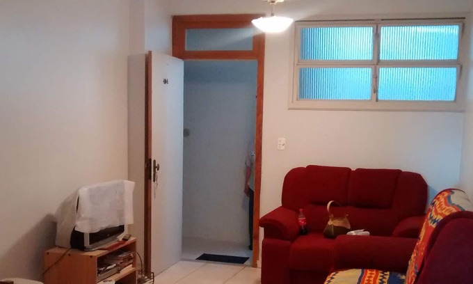 Aparecida Apartamento | ap 2 camas que dan a la playa c balcón con tiendas / acuario / restaurantes.