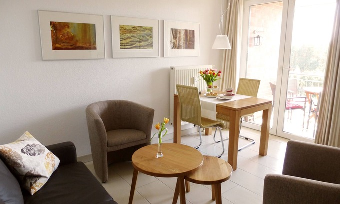 Zinnowitz Apartamento | 2 dormitorios apt. Piscina de 36 m2 u. Sauna a unos 8 minutos a pie z. Wi-Fi en la playa