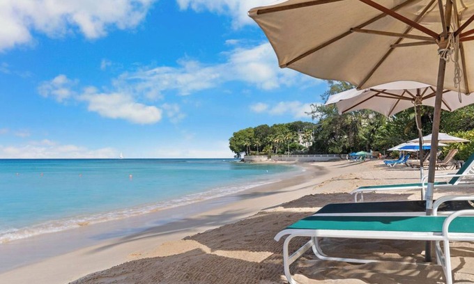 Old Trees Bay Apartamento | 2 Bedroom Beachfront Condo, small pool, gorgeous sea view