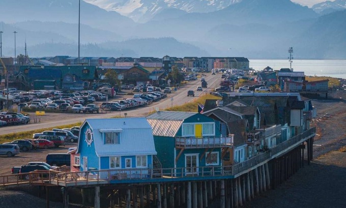 Homer Casa | 2 dormitorios en el Homer Spit con vista de 180 grados de la bahía de Kachemak