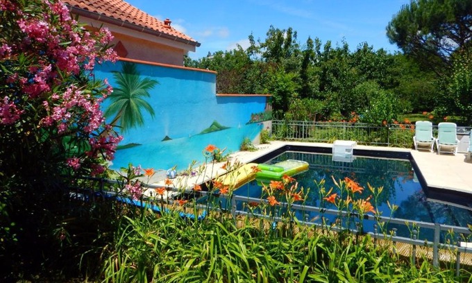 La Terrasse Cama Y Desayuno | 2 chambres et salle de bain un oasis de bien être Piscine et jardin Direct Gare Aéroport