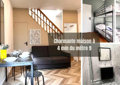 Bagnolet Casa | #2 Charmante maison à 4 min Métro 9