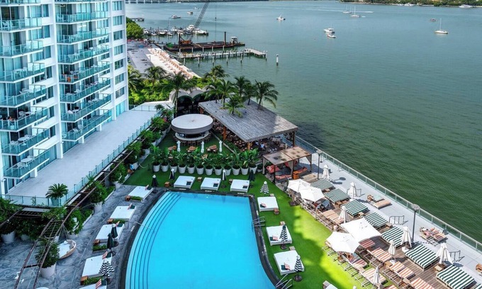 West Avenue Apartamento | 2 King Bed Suite | Mondrian Hotel BayView Star Island | Resort Access + Balcony @ Mondrian SoBe Hotel. Luxury bay front resort known for its Art Deco glamour, lush pool deck, and sweeping views of Star Island and Downtown Miami, near everything.