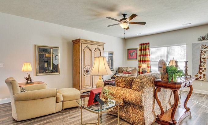 Aiken Casa | 2 Mi to Steeplechase Racecourse: Stylish Aiken Gem