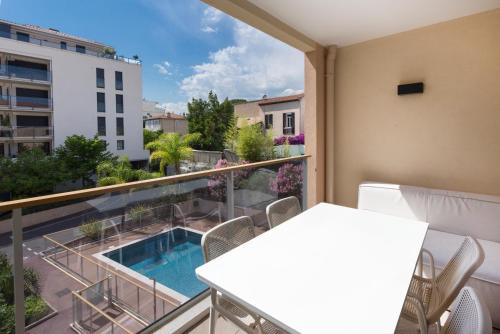 Pointe Croisette Apartamento | 2 pièces avec clim, terrasse, piscine, 100m plage