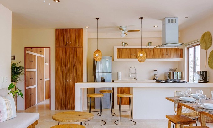Costa Apartamento | 2 Private Outdoor Lounge Patios | 2 Cenotes Onsite