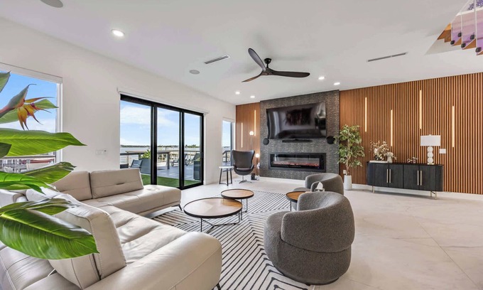 Merritt Island Casa | 2-Story Indian Riverfront Oasis | Dock & Views