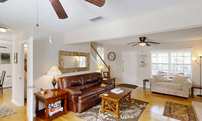 Sopchoppy Casa | 2-story riverfront home with great views, wraparound decks, dock, kayaks & canoe
