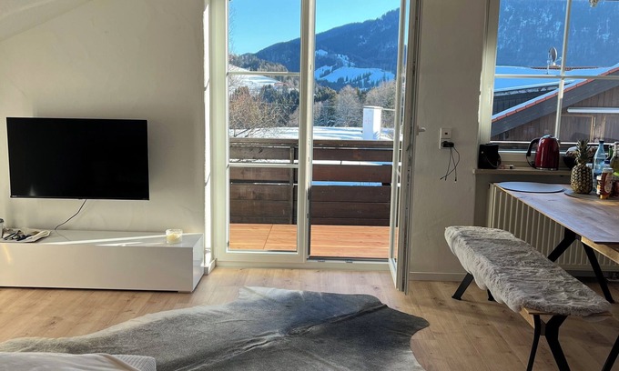 Steibis Apartamento | 2-Zimmer-Apart.Kuschelnest in Steibis mit Bergblick Inkl Oberstaufen Plus Karte