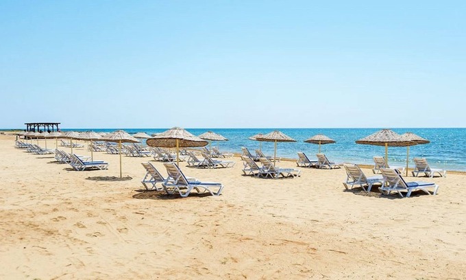 Bafra Apartamento | 15% de descuento en NOV y DEC: Impresionante ático apto en playa privada; Gimnasio y sauna completamente equipados