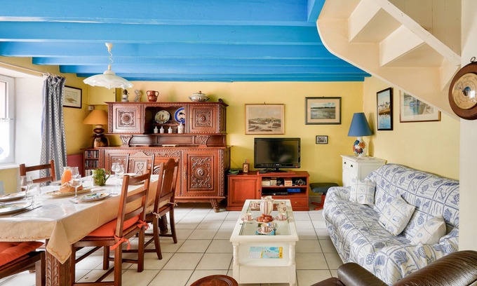 Ile-Tudy Chalet De Esquí | 250m de la playa, casa para 6, Île Tudy