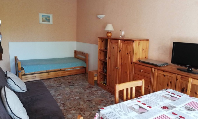 Roquebrune-Cap-Martin Apartamento | Estudio de 27 m2 + logia de 7 m2, estacionamiento privado, vista lateral al mar, 100m mar