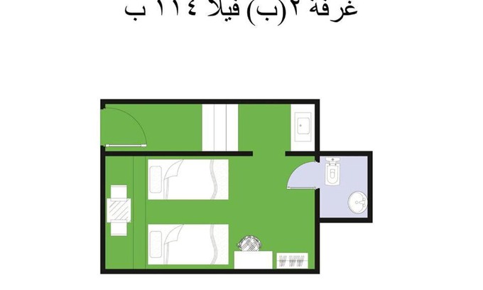 Marina El Alamein Apartamento | 2B equipped basement chalet with 2 beds pool view green beach villa 114b