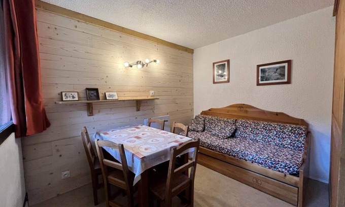Val Cenis Apartamento | 2.o piso, balcón, tv, local para esquís, 24m², Val Cenis