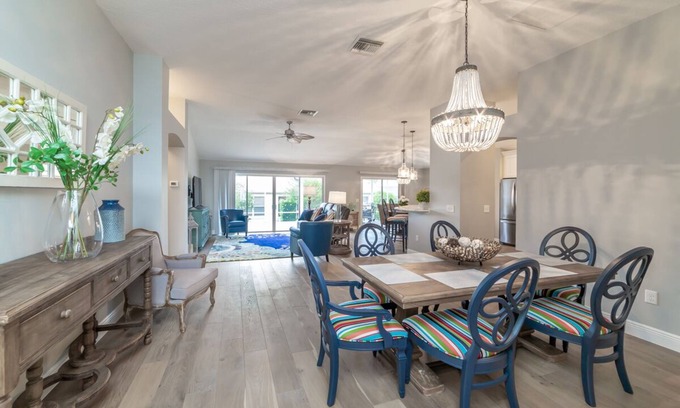 Piedmont Casa | 3 Bdrm, 2 Bath Home with Golf Cart & WiFi Close to Pools.