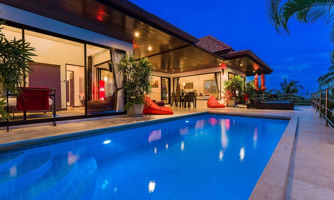 Bophut Villa | Villa de 3 dormitorios con vistas al mar - Chaweng