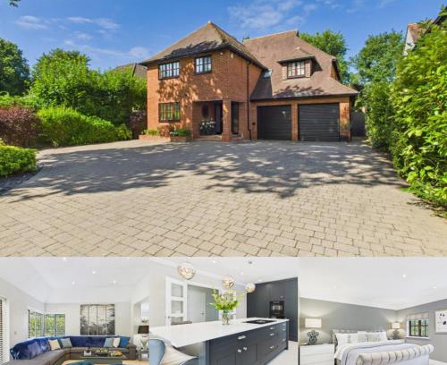 West Byfleet Casa | 3 beds Luxury Family Home with Self-Check in & Direct Train to London