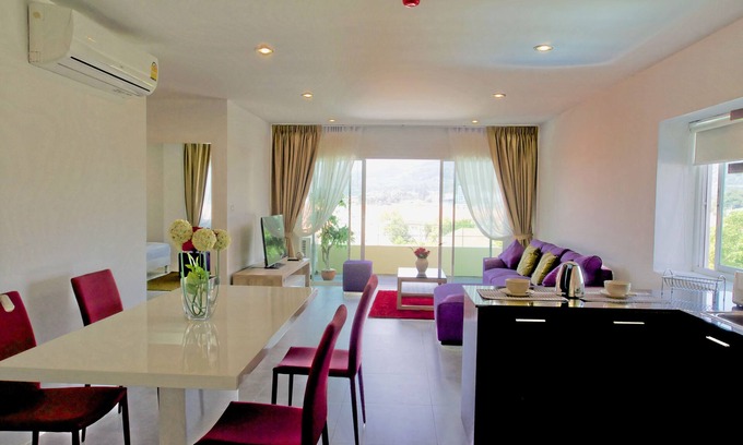 Phuket Apartamento | 3 habitaciones grandes 120 metros cuadrados Festival central de Phuket, área tailandesa de Muai, parque