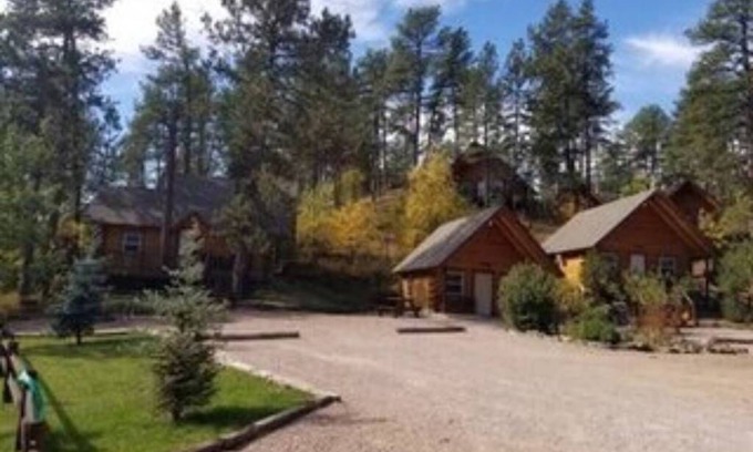 Rapid City Apartamento | Hunters Haven # 3 Cabaña de troncos a medida bordeada por el Bosque Nacional Black Hills