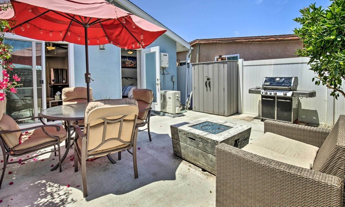 Lemon Grove Cabaña | Cottage w / Fire Pit, Mins a D-Town San Diego y Zoo