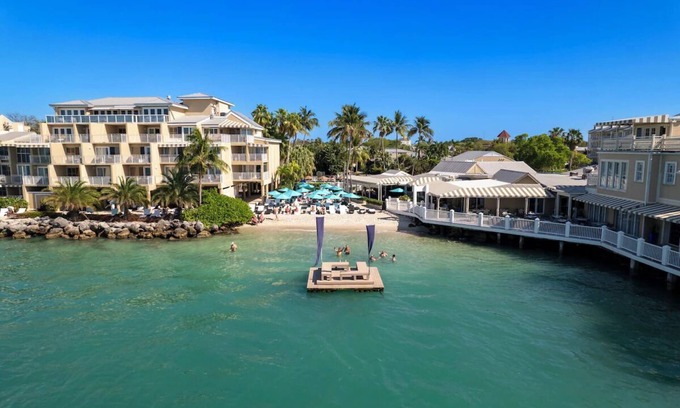 Historic Seaport Hotel | 3 Oceanfront Two Queen, Pier House Resort, Beachfront Leisure, Key West Sunset