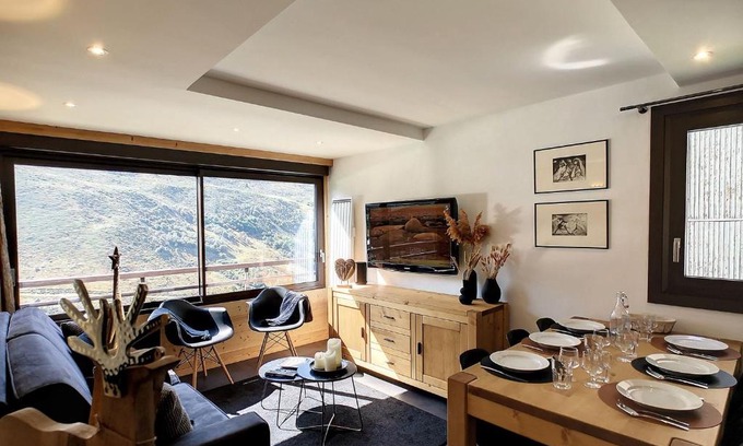 Les Menuires Apartamento | 3 pièces rénové 6 pers, ski aux pieds WiFi - FR-1-178-68