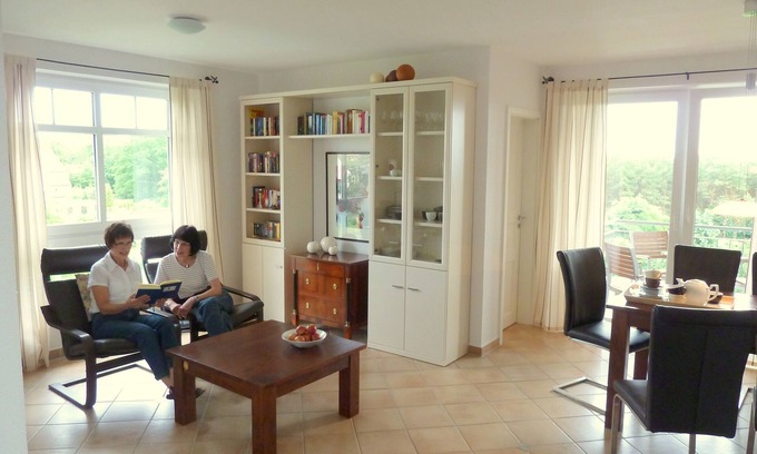 Zinnowitz Apartamento | Apartamento de 3 habitaciones, 61m², piscina u. Sauna a unos 8 minutos de la playa, WiFi