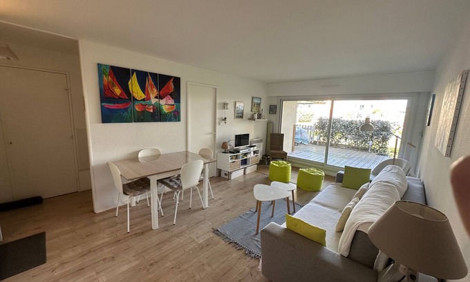 Cabourg Apartamento | Apartamento de 3 piezas con jardín, 6 personas, internet, cerca del Gran Hotel de Cabourg