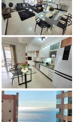 Andorinha Apartamento | 3 suítes grandes, 4 garagens, Vista mar, ótima localização a 2 minutos do mar em Meia Praia - Itapema