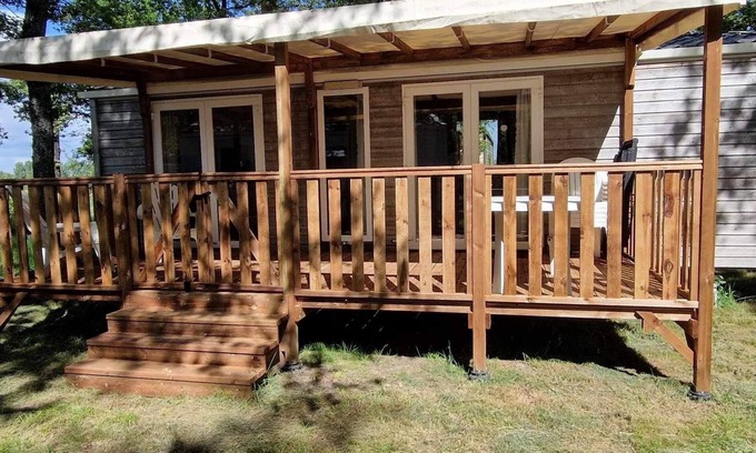 La Boissiere-de-Montaigu Casa | 30 minutes from puy du fou, air-conditioned mobile home in quiet family campsite