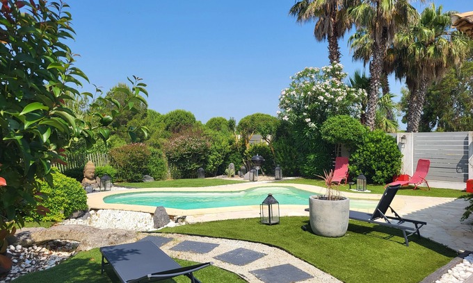 Le Grand Travers Villa | 300 m de la Plage Magnifique Villa Avec Piscine,service Conciergerie Incluse 7/7
