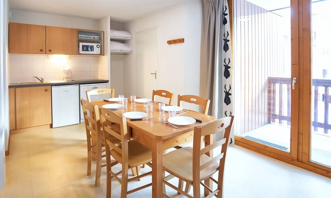 Termignon Apartamento | 31 m² Apartamento ∙ 1 habitación ∙ 6 huéspedes