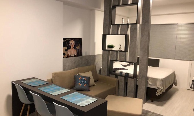 Matriz Apartamento | 313- Studio em frente ao shopping Curitiba, Batel