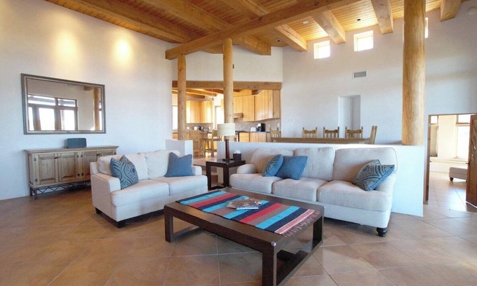 Nambe Pueblo Casa | 360° View Private Santa Fe Mountain Retreat