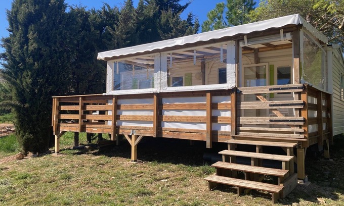 Bedarieux Casa | 37 Mobile-home 3 bedrooms/6 beds quiet nature air-conditioned