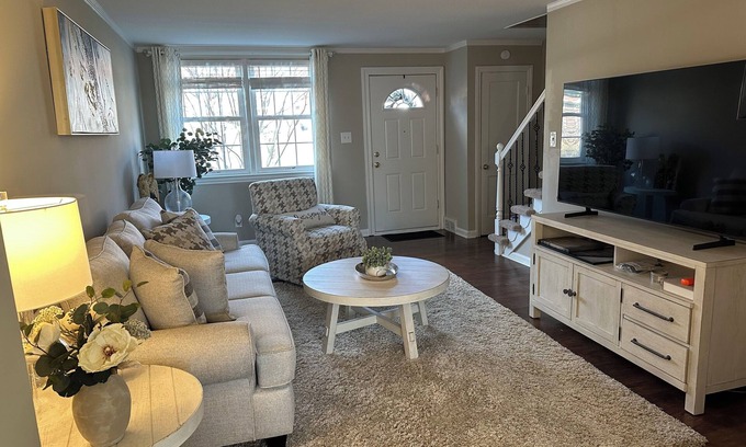 Newark Casa | 3BR/1BA Townhouse easy walk to University of Delaware campus, free parking spot.
