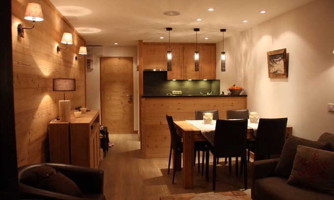 Val Claret Apartamento | 4 * apto al pie de las pistas (2150m), 2 balcones, 2 televisores, altavoces de dormitorio y baño