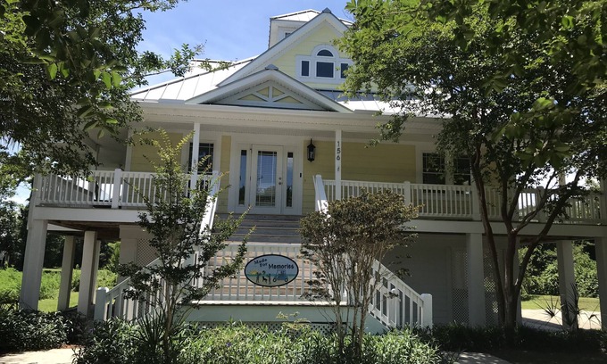 North Litchfield Beach Casa | 4 Bedroom, 4 Bath Raised Beach House 3 Blocks From the Beach! Golf Cart Included