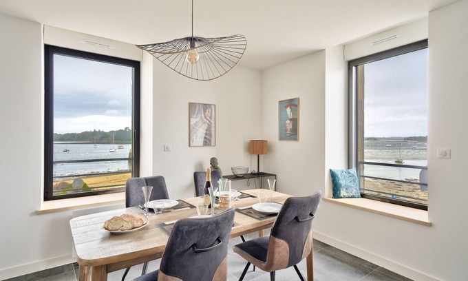 Ile-Tudy Apartamento | Piso para 4 con vistas al mar