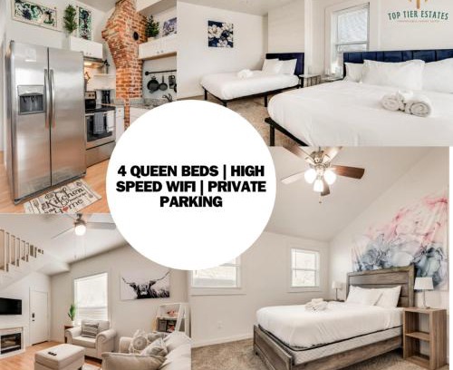 Fort Worth Casa | 4 Queen Beds High Speed Wifi Private Parking