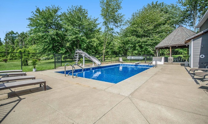 Fennville Casa | 45 Acre Fennville Estate with Pool, Water Slide, and Huge Heated Event Barn
