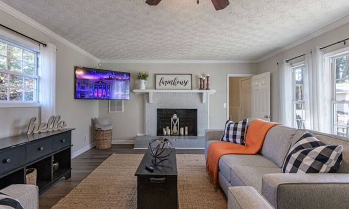 Cartersville Casa | 4BR Ranch Style Home A Mile From Historic Downtown