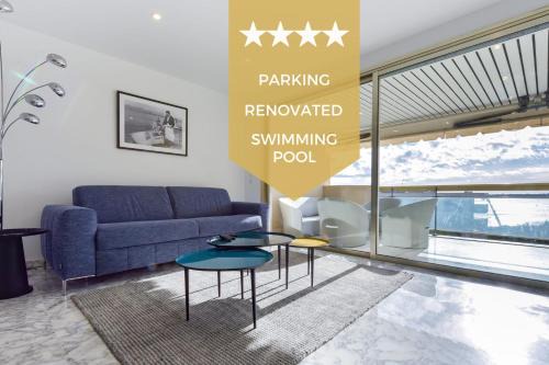 Pointe Croisette Apartamento | 4P Apartment with Terrace Sea View and Pool