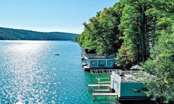 Moravia Cabaña | Harks 'Inn Cottage - Fabulosas vistas en 100 pies Skaneateles Lakefront